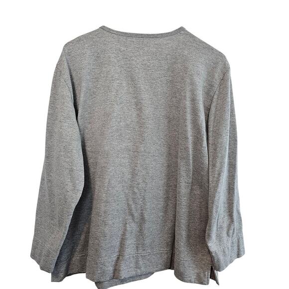 Vintage Cat Sweatshirt Women XL Gray 90s Christmas Kitten Embroidered Granny - Picture 4 of 10